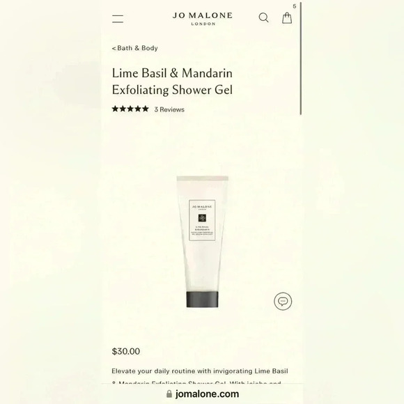 Jo Malone Exfoliating Shower Gel Bundle Set - Picture 5 of 6